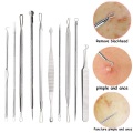 Comedone Extractor Pore Cleaner Black Dot Pimple Blackhead Remover Tool Needles For Squeezing Acne Tools Spoon for Face Care