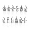 60 Pieces Durable Silver Athletic Replacement Running Shoes Xmas Tree 7mm Steel Track Short Spikes