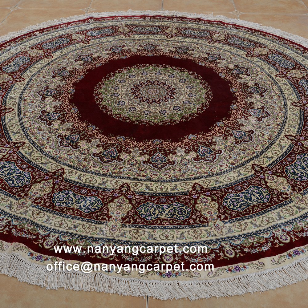 Round Red Indian Carpet