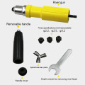 Clip Nozzle Rivet Adapter Set With Handle Insert Nut Portable Cordless Riveting Metal Home Anti Slip Power Drill Professional