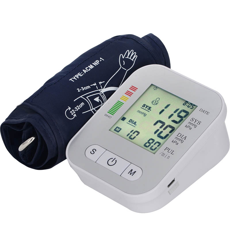 portable Automatic Digital Arm Blood Pressure Monitor Heart Beat Rate Pulse Meter Tonometer Sphygmomanometer pulsometer machine