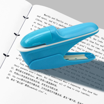 Fromthenon Hand-held Mini Safe Stapler Without Staples Stapleless 8 Sheets Capacity for Paper Binding Business School Office