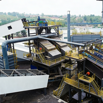 1000 TPH Coal Gangue Processing Plant Comprehensive Solid Waste Utilization Green Economy