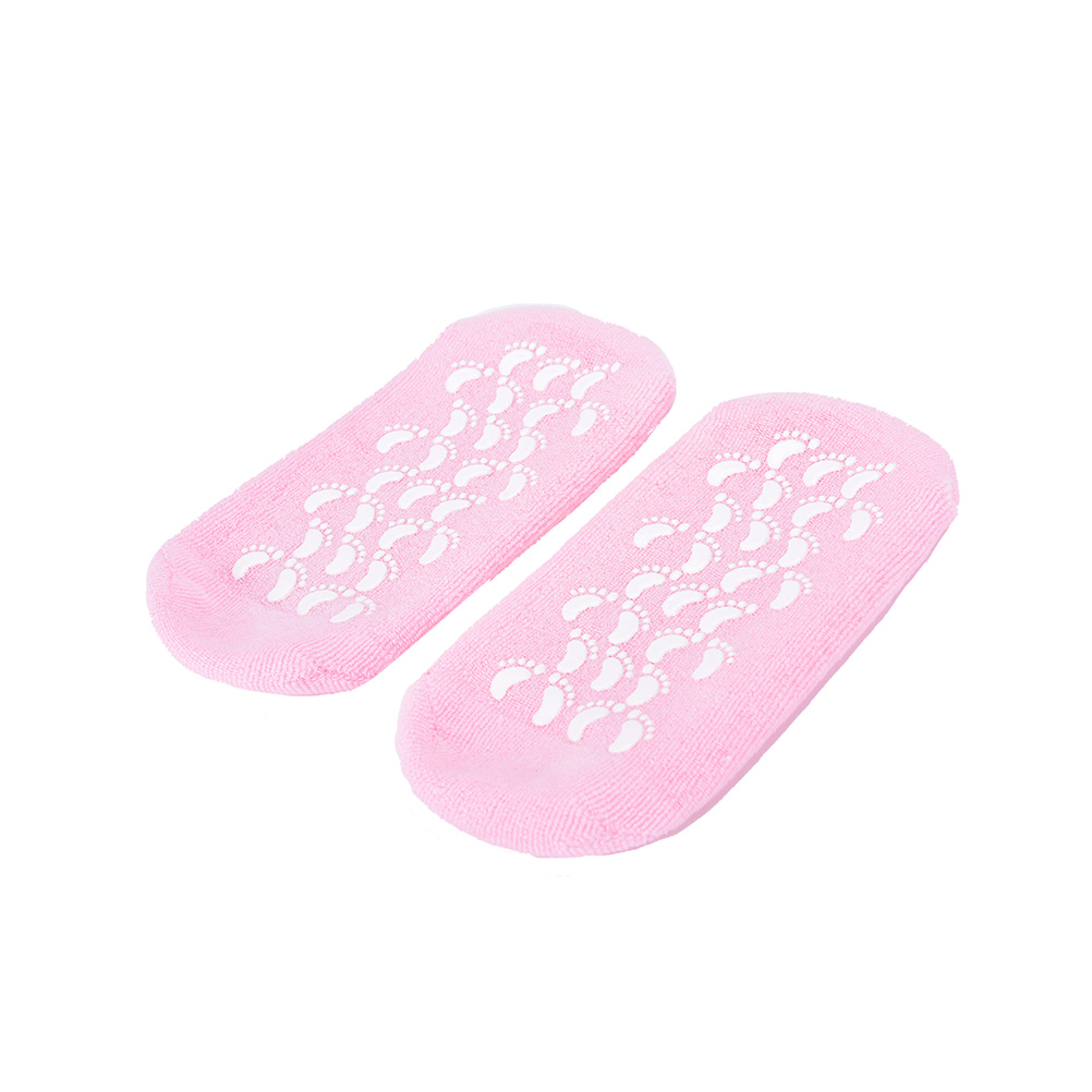 1Pair Hot Whitening Exfoliating Foot Mask Gloves Spa Gel Sock Moisturizing Hand Mask Feet Care Ageless Beauty Silicone Socks