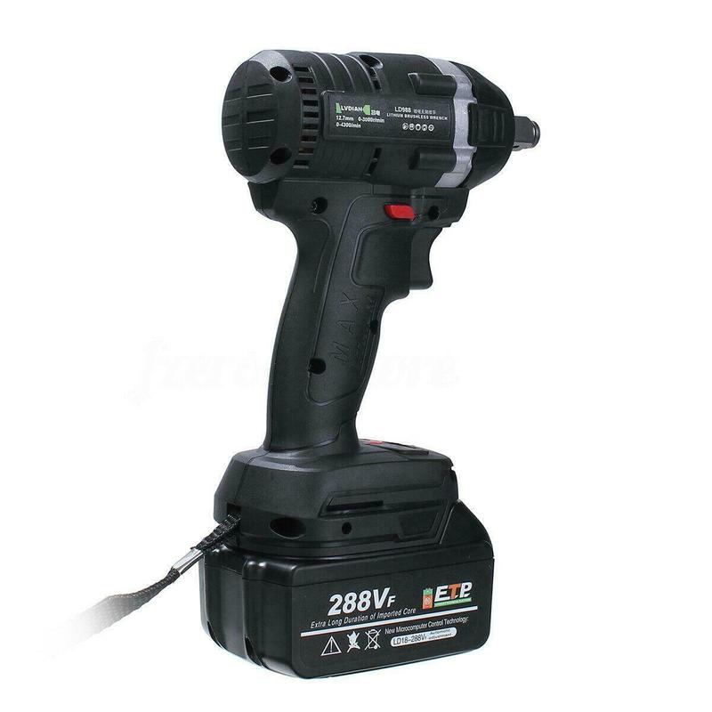 630N.M Electric Cordless Brushless Impact Wrench 3000rpm 288VF Ratchet Driver Electric Wrench Power Tool Parts Multifunctional
