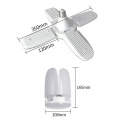 85W LED Garage Lamp Deform Ceiling Fan Light E27 Foldable Blade Bulb Adjustable 85-265V Warehouse Workshop Industrial Light