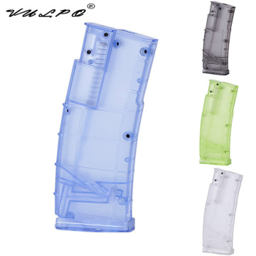 VULPO Plastic BB Speed Loader 500rd BK/Transparent/Green/Blue For Airsoft AEG GBB