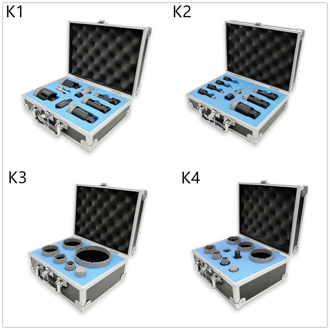 DT-DIATOOL set boxed Diamond Drilling Bits Vacuum Brazed Diamond Drill Core Bits Sets Hole Saw 5/8-11 Thread for Tile Ceramic