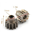 2pcs M0.6 shaft gear 3mm 12T Module Pinion Motor Gear for RC Buggy Monster Truck Brushed Brushless Motor