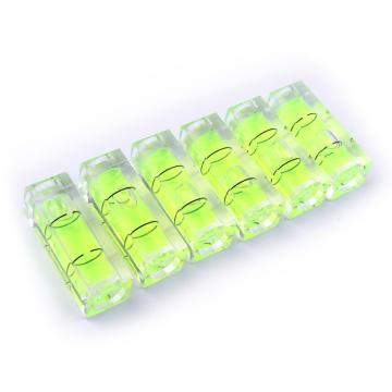 Hot 8/12Pcs 29*10*10mm Green Acrylic Square type Spirit Bubble Level Mini Level Bubble for Level Measuring Instrument Tools