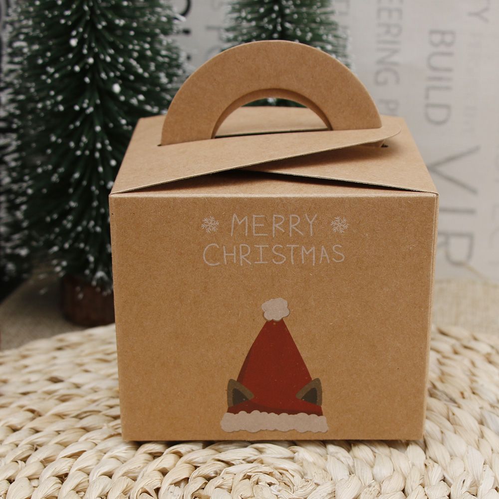 Likable Kraft Paper Box Christmas Eve Apple Box Bake West Point Boxes simple and fresh Dust-proof Home Organization High Sales