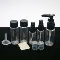 7pcs/Set Portable Spray Refillable Bottles Kit Plastic Face Cream Lotion Makeup Container Home Travel Empty Spray Refill Bottles