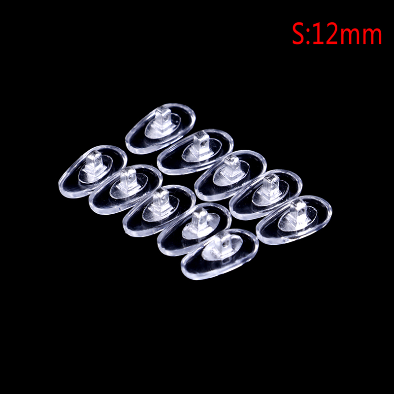 5 Pairs Silicone Screw On Nose Pads Brace Support For Glasses Sunglasses Support Nose Pad Eyewear Accessories S/L Size