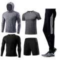 Mieyco 5 Pcs/Set Men's Tracksuit Sports Suit Gym Fitness Compression Clothes Running Jogging Sport Wear Exercise Workout Tights