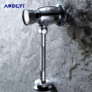 AODEYI Brass Toilet Urinal Flush Valve Manual Bathroom Stool Valve Self-Closing Flush Time-Extended Press Type Wall Delay Urinal
