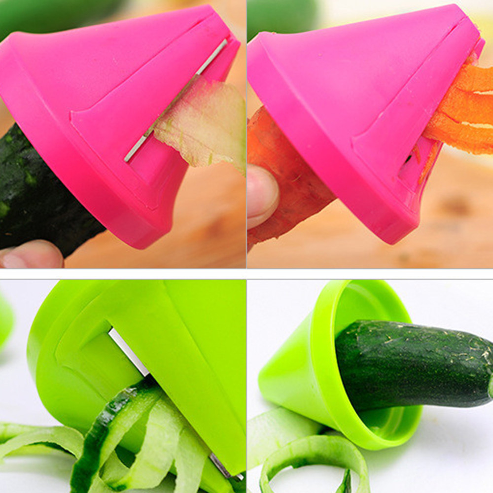 Kitchen Tools Accessories Gadget Funnel Model Spiral Slicer Vegetable Shred Device Cooking Salad Carrot Radish Cutter Hot Sale