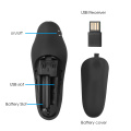 kebidumei Wireless Presenter With Laser Pointer Red Light RF Wireless Laser Pen 2.4GHz USB Remote Control For PPT Presentation