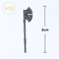 10pcs/lot Weapon Accessories Shield Hammer Axe Sword Bow Arrow Double-edged Sword Movie Figure Building Blocks For Children Toys