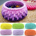 Hand-knit Woven Thread Thick Basket Blanket Carpets Yarn Cozy Cotton Wool Knitting Braided DIY Crochet Fancy soft Cloth Yarn