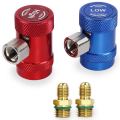 Car Auto AC High / Low Side R1234yf Quick Couplers Adapters Conversion Kit With Manual Couplers