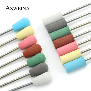 1pcs Nail Drill Bit Silicone Milling Cutter Rotary Electric Manicure Files Pedicure Machine Accessories Cuticle Burr Nail Tools