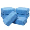 Car Wash Cleaning Sponge Block Microfiber Wax Applicator Pad Polishing Sponge Terry Cloth Box Polished Wax Sponge Maintenance