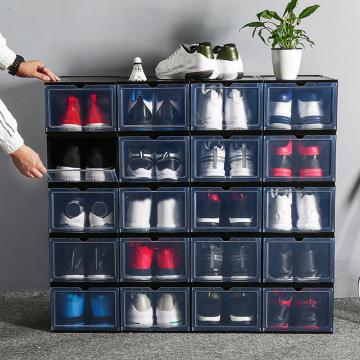 Transparent Storage Shoes Box Foldable Shoe Box Organizer Drawer Dustproof Household DIY Shoe Box Drawer Divider Home Storage