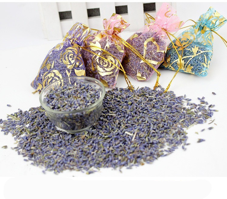 5 Bags 5g Natural Lavender Bud Dried Flower Sachet Bag Aromatherapy Aromatic Air Refresh Scent Fragrance Car Home Office Decor