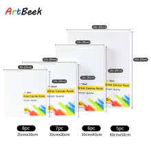 ArtBeek Blank Canvas Panel Cotton Wood Frame Acrylic Oil Painting Art Supplies