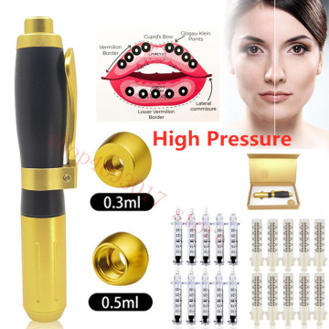 0.3/0.5ML High Pressure Hyaluronic Acid High density Hyaluronic acid gun lip filler injector Noninvasive Nebulizer hyaluron pen