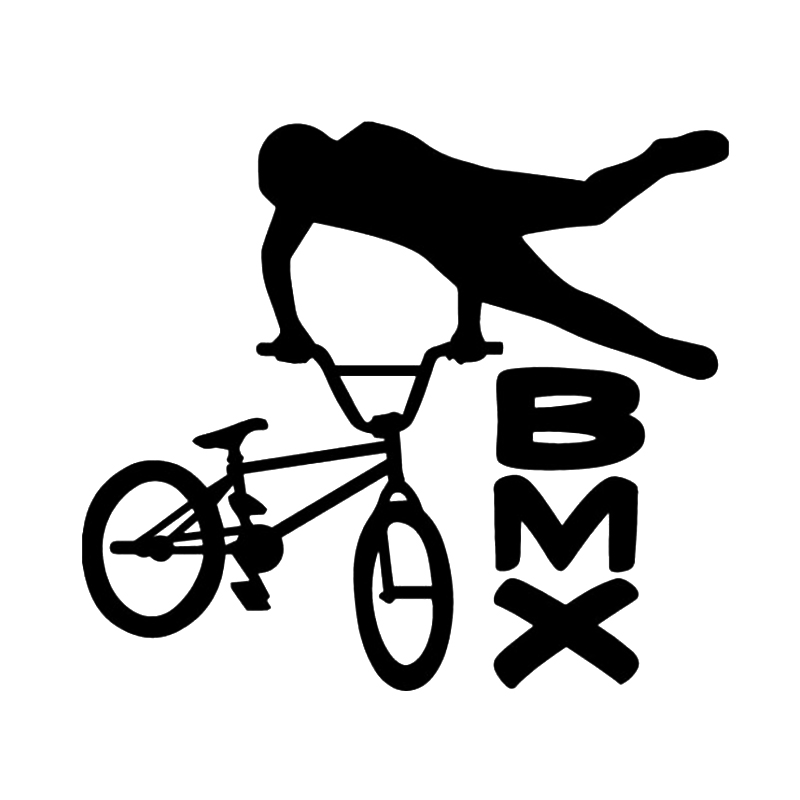 17*14.9cm BMX Bike Decal Bicycle Trick Window Bumper Sticker Car Decor Handsome And Cool Stickers car accessories