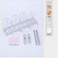2020 New Fashion Home Living Room Storage Rack Under Desk Cable Management Tray Wire Cord Power Strip Adapter Organizer Shelf