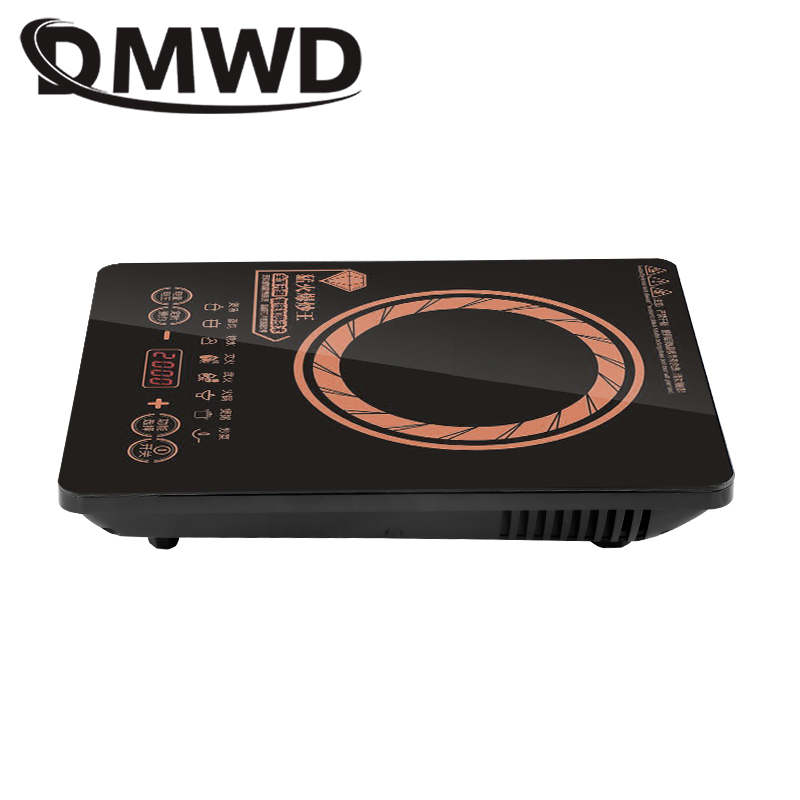 DMWD Electric Waterproof Electric Induction Cooker Milk Water Boiler Cooktop Stove Noodles Hot Pot Cooking Heater Plate EU Plug