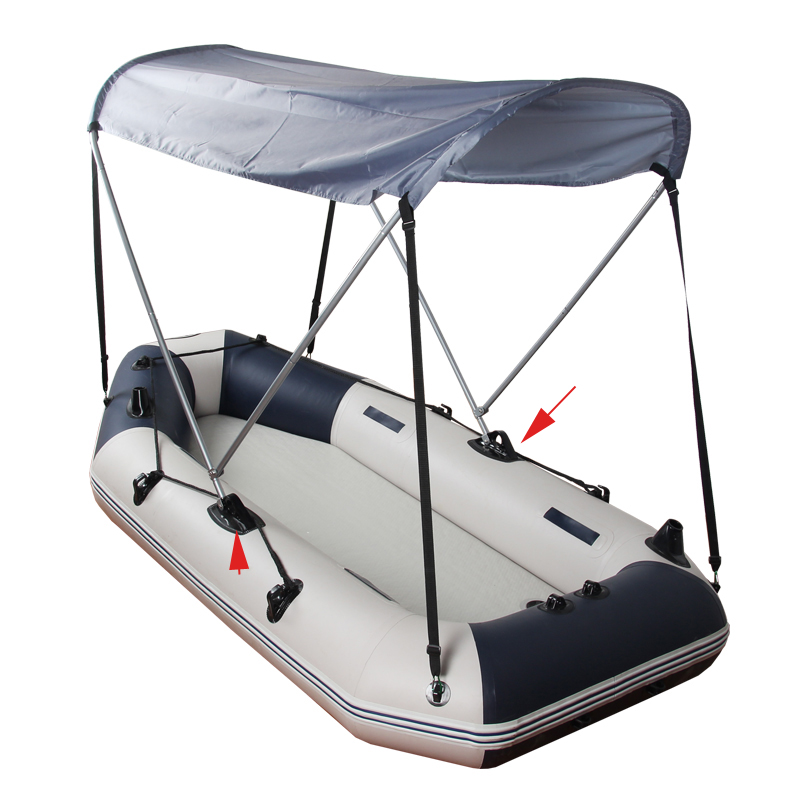 support sunshade shelter inflatable boat pvc boat dinghy raft accessory sunshine paddle holder pvc fishing Awning tent Canopy