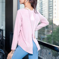 Women Long Sleeve Spring Autumn Gym Sports Ballet Tops Training Dancewear Yoga Workout Fitness Exercise Loose Activewear T-Shirt