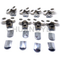 8 x Double Zinc Alloy Shower Door Rollers/Runners 23mm wheels diameterCY-909AB