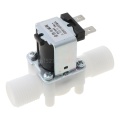 1 Pc Electric Solenoid Valve Magnetic N/C Water Air Inlet Flow Switch 1/2" DC 24V