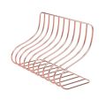 10 Grid File Storage Shelf Book Stand Bookend Wrought Iron Organizer Office Home XXUC