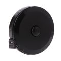 1.5m/60inch Black Tape Measure Dual Sided Retractable Tool Automatic ABS Flexible Mini Sewing Measuring Tape