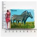 Handmade Painted Africa Tanzania 3D Resin Fridge Magnet Zebra Refrigerator Tourism Souvenir Collectibles Gift