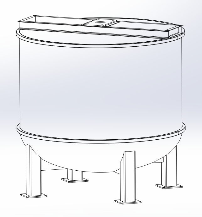 Round bottom pulp tank(design image)