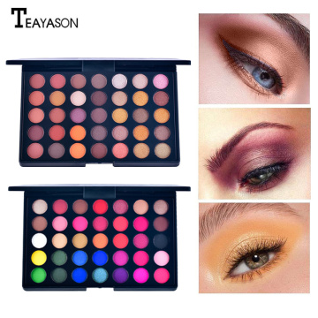 35 Colors Pearl Matte Eyeshadow Long Lasting Earth Color Eyeshadow Tray Mix Is Not Easy To Remove Makeup Cosmetic TSLM1