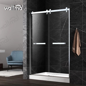 China Shower Enclosure And Tray Frameless Sliding Shower