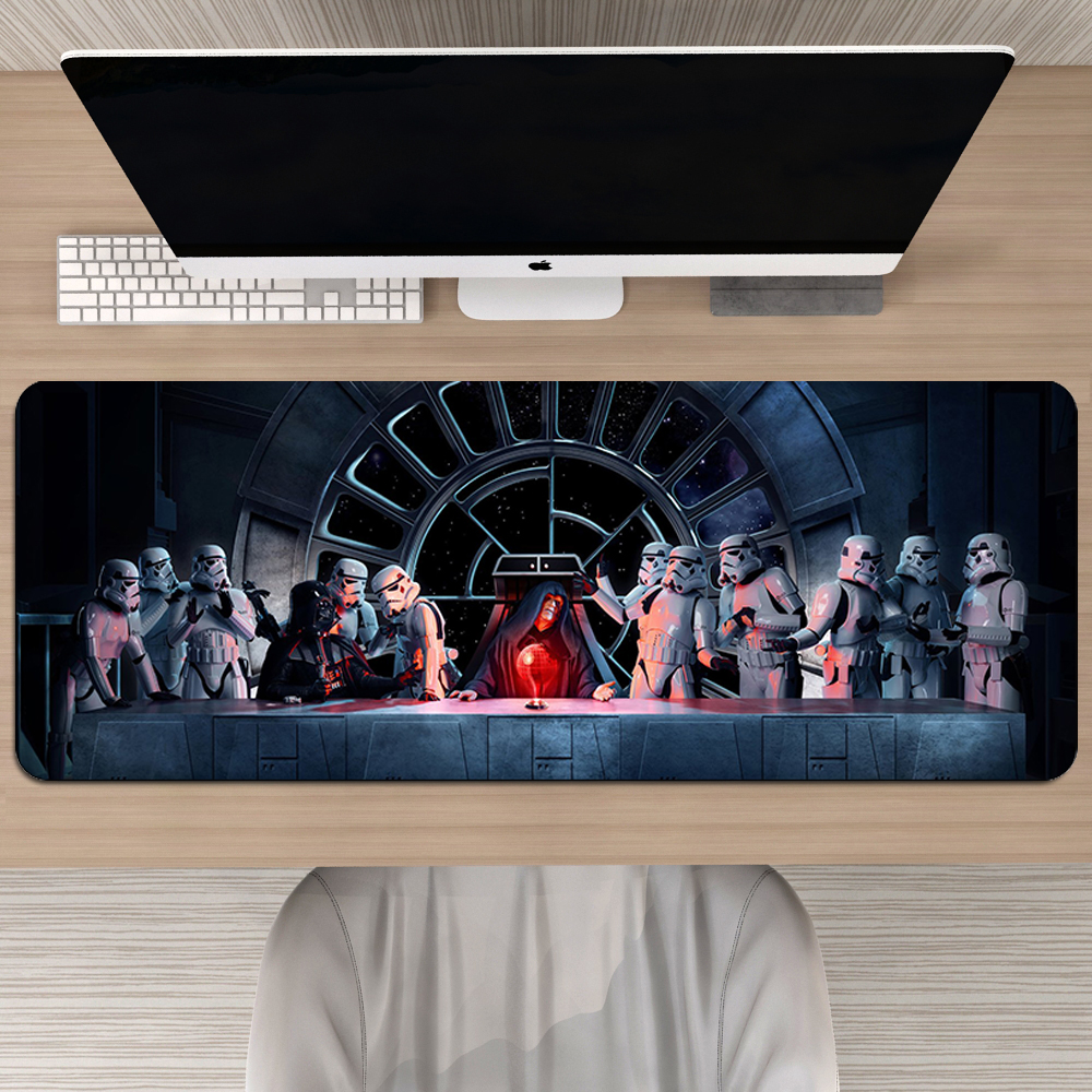 80x30cm Star Wars Gaming Mouse Pad Gamer XXL Large Rubber Computer Keyboard Locking Edge Big Mousepad Otaku Laptop Desk Mat