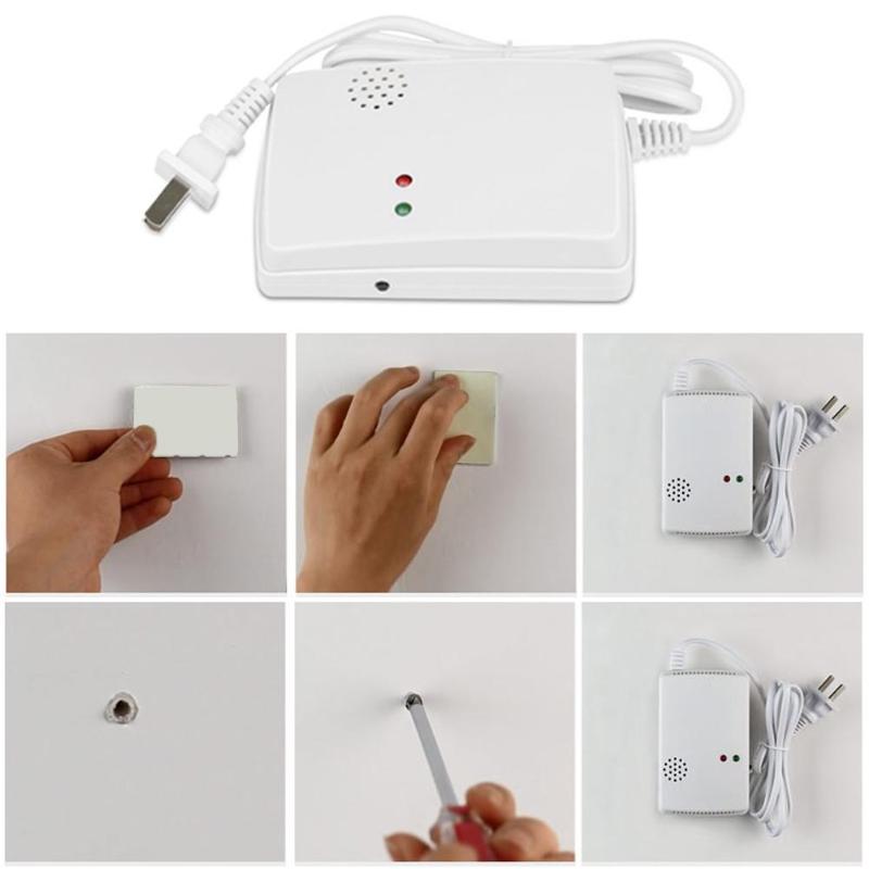 AT-300 Combustible Gas Alarm LPG LNG Coal Natural Gas Leak Standalone Detector Sensor High Sensitive For Home Security Safety
