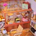 DIY Wooden Miniature Doll House Miss Cake Handmade Dollhouse Room Box Educational Toys Europe Coffee Shop Girl Christmas Gift