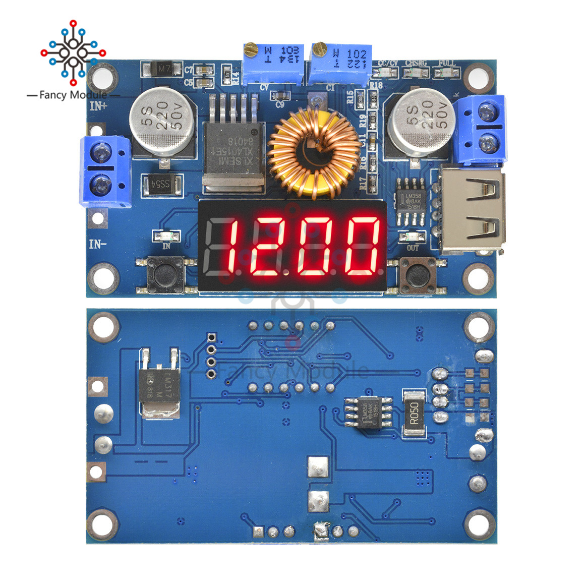 Step Down Buck Converter XL4016 Adjustable 5A CC/CV Power Step-down Charge Module LED Driver Power Supply Module