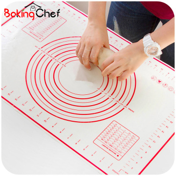 BAKINGCHEF Silicone Baking Mat Pizza Dough Maker Pastry Kitchen Gadgets Cooking Tools Utensils Bakeware Kneading Accessories Lot