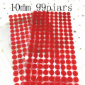 Red 10mm 99Pairs