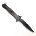 FA75 Elegant Wood Inlay Tactical Folding Knife - Precision Engineered for Durability and Performance